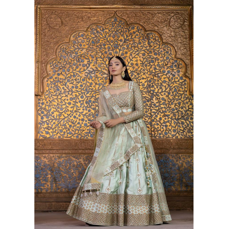 Pistachio Lehenga Set Creative Stylista